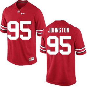 NCAA Ohio State Buckeyes Men's #95 Cameron Johnston Red Nike Football College Jersey NKC6245DO